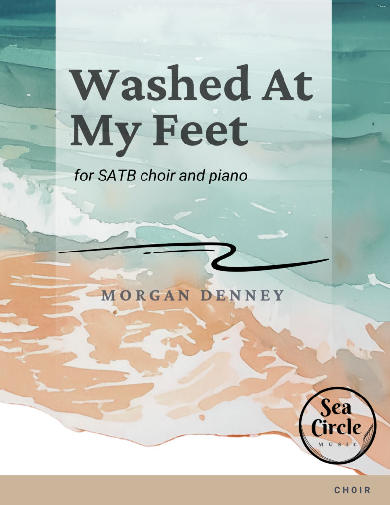 Washed At My Feet, a resonant contemporary choral work. An emotionally stirring meditation on memories of love evoked through a shell washed ashore.
